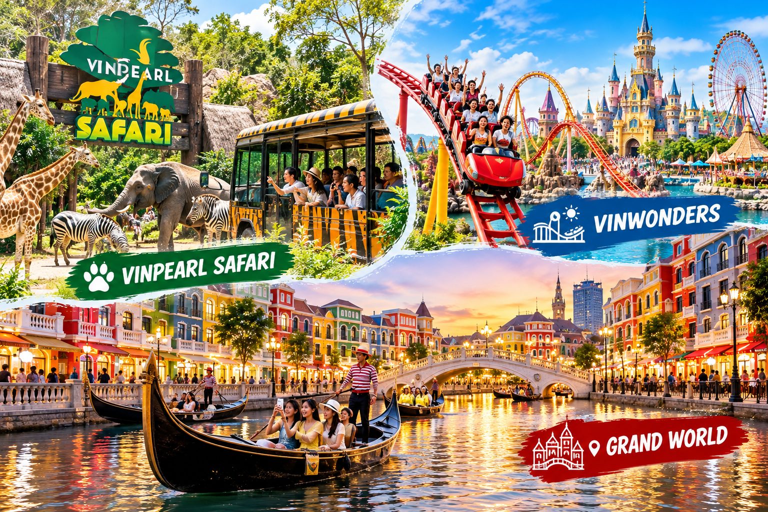 PHU QUOC VINPEARL SAFARI – VINWONDERS – GRAND WORLD - Shared Tour WITH GUIDE